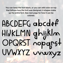 Load image into Gallery viewer, Summer Camp Paint Font - OTF, TTF and Web Font Files