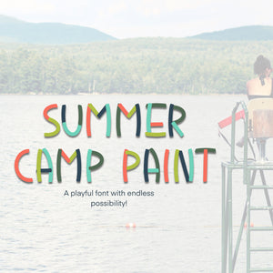 Summer Camp Paint Font - OTF & TTF