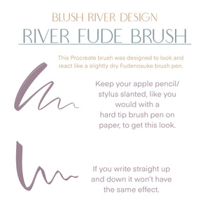 River Fude Procreate Lettering Brush