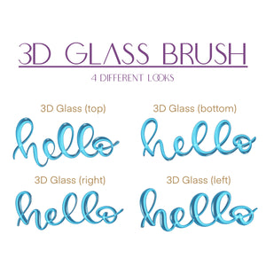 3D Glass Procreate Brush