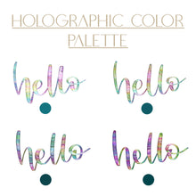 Load image into Gallery viewer, Holographic Script Procreate Brush