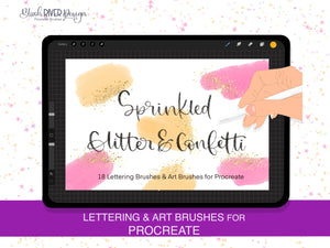 Sprinkled Glitter and Confetti Procreate Brush Set