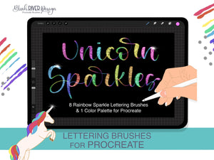 Unicorn Sparkles Procreate Brush Set