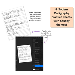 Expand Your Style - Modern Calligraphy Practice Sheets