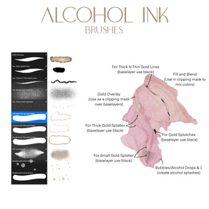 Alcohol Ink Procreate Brushes