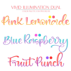 Vivid Illumination Script Procreate Brushes