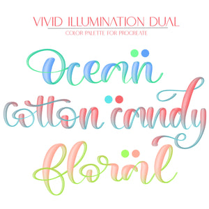 Vivid Illumination Script Procreate Brushes