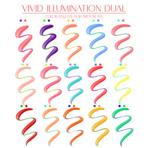 Vivid Illumination Script Procreate Brushes