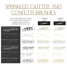 Load image into Gallery viewer, Sprinkled Glitter and Confetti Procreate Brush Set
