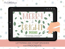 Load image into Gallery viewer, Merry and Bright MINI- Lettering and Stamp Brushes for Procreate